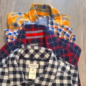 Button up Shirts 6 T Boys